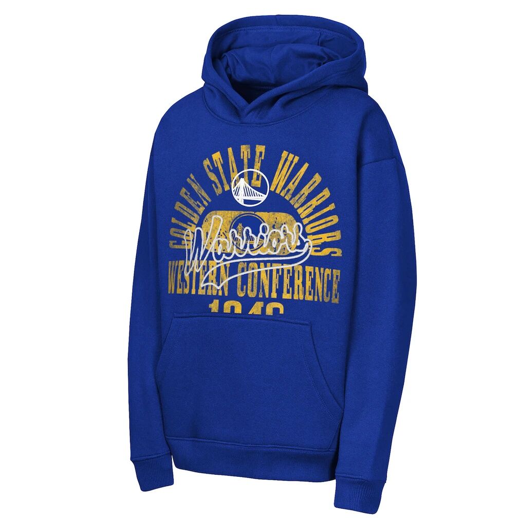 Golden State Warriors Outerstuff Youth Sweep Hoodie - Royal