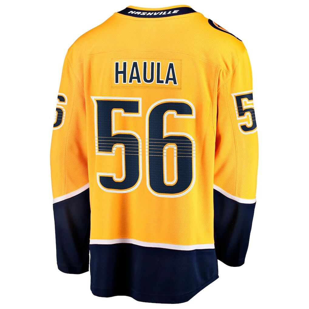 Erik Haula Nashville Predators Fashion7 Home Breakaway Jersey