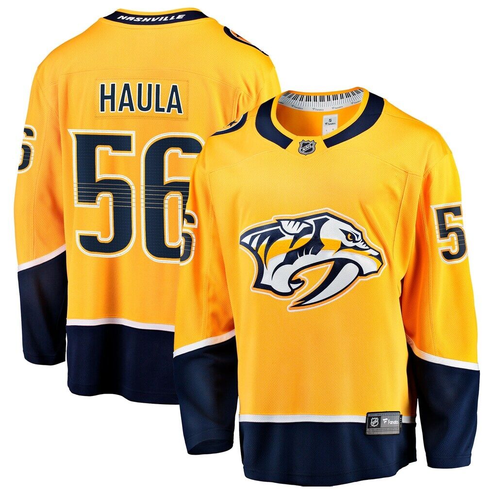 Erik Haula Nashville Predators Fashion7 Home Breakaway Jersey