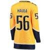 Erik Haula Nashville Predators Fashion7 Women's Home Breakaway Player Jersey - Gold - Detail View