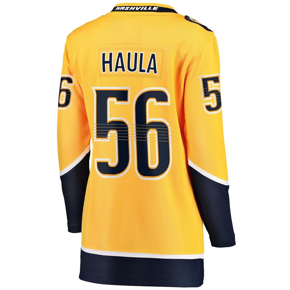 Erik Haula Nashville Predators Fashion7 Women's Home Breakaway Player Jersey