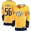 Erik Haula Nashville Predators Fashion7 Women's Home Breakaway Player Jersey - Gold - Front View