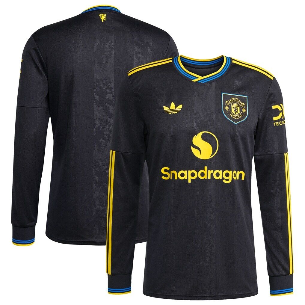 Manchester United adidas 2025/26 Third Replica Long Sleeve Jersey