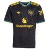 Manchester United adidas Youth 2025/26 Third Replica Jersey - Black - Side View
