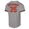 Adley Rutschman Baltimore Orioles Nike Youth Road Replica Jersey - Gray - Detail View