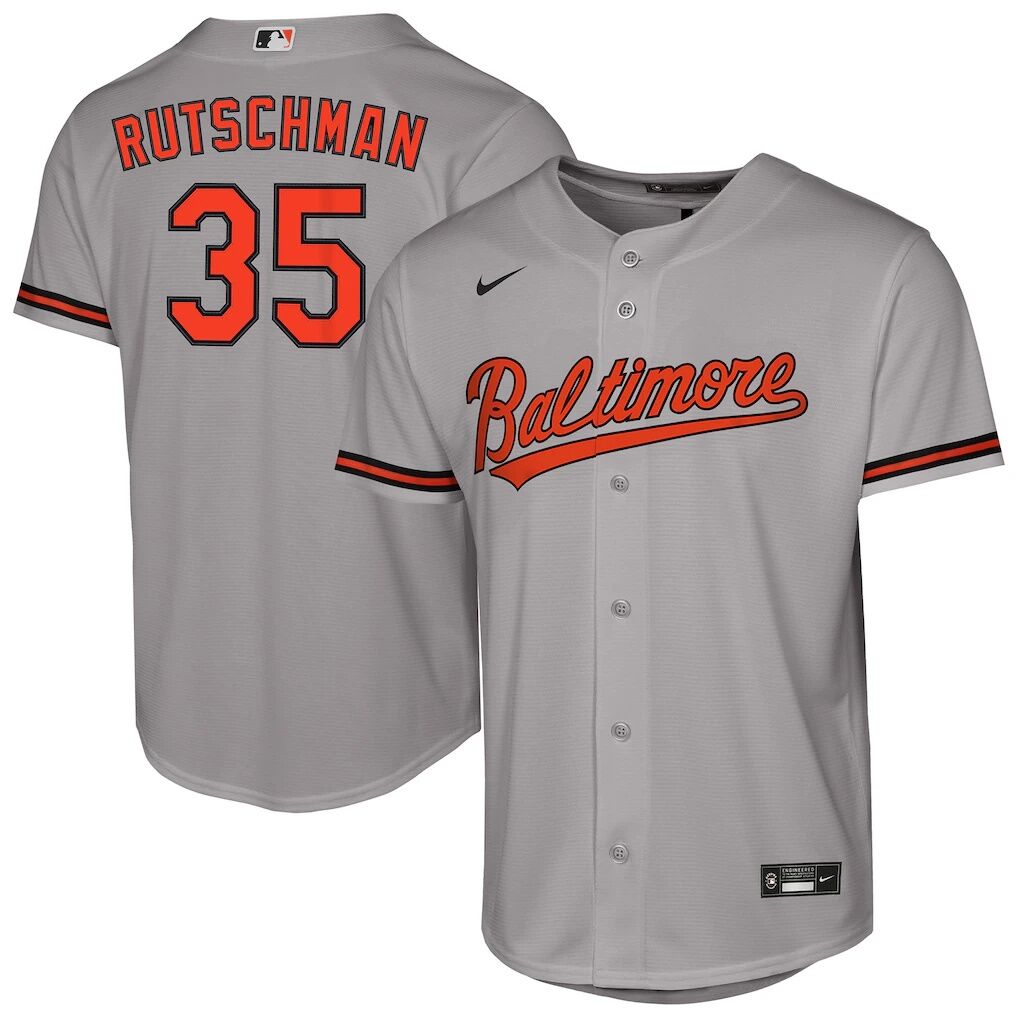 Adley Rutschman Baltimore Orioles Nike Youth Road Replica Jersey
