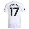 Alejandro Garnacho Manchester United adidas 2025/26 Away Authentic Player Jersey - White - Detail View