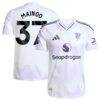 Kobbie Mainoo Manchester United adidas 2025/26 Away Authentic Player Jersey - White - Front View