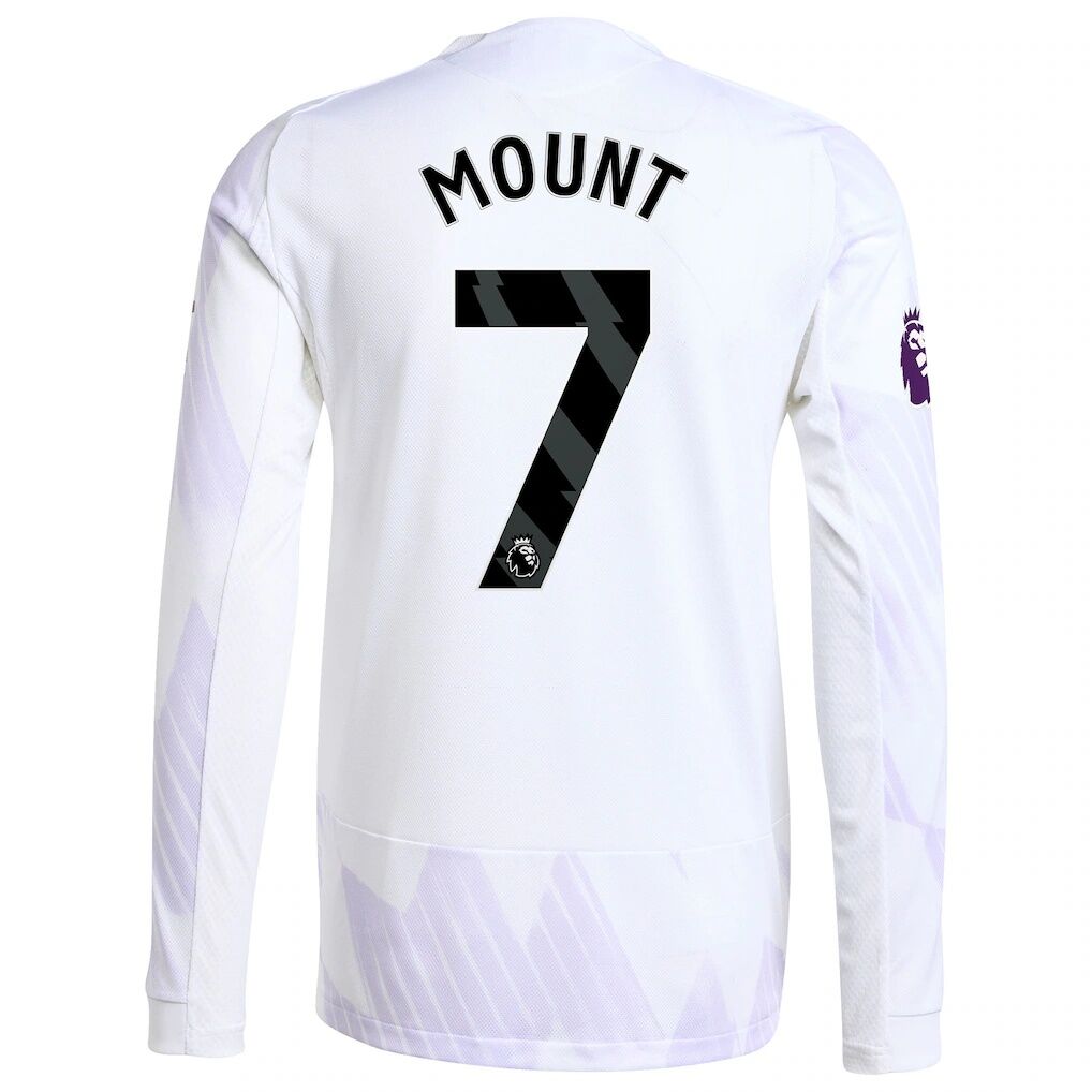 Mason Mount Manchester United adidas 2025/26 Away Authentic Long Sleeve Player Jersey
