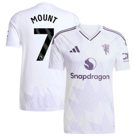 Mason Mount Manchester United adidas 2025/26 Away Replica Player Jersey - White - Front View