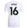 Amad Diallo Manchester United adidas 2025/26 Away Replica Player Jersey - White - Detail View