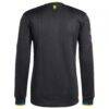 Manchester United adidas 2025/26 Third Authentic Long Sleeve Jersey - Black - Detail View