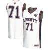 #71 Liberty Flames GameDay Greats Unisex Lightweight Basketball Fashion Jersey - White - Front View