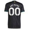 Manchester United adidas 2025/26 Third Replica Custom Jersey - Black - Detail View