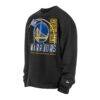 Golden State Warriors New Era Leisure Collection Stretch Fleece Sweatshirt - Black - Detail View