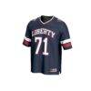 #71 Liberty Flames GameDay Greats Youth Lightweight Football Fashion Jersey - Navy - Side View