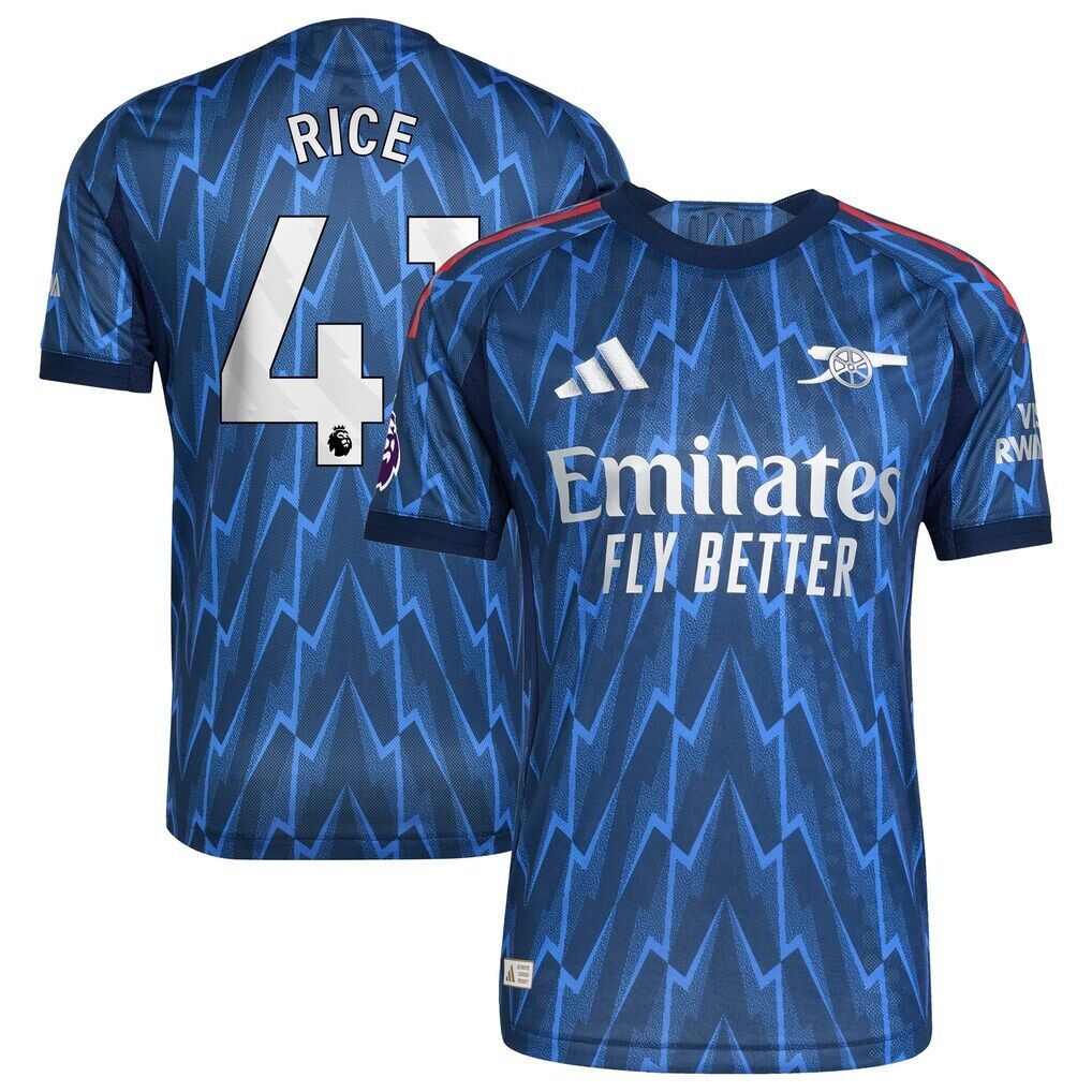 Declan Rice Arsenal adidas 2025/26 Away Authentic Player Jersey