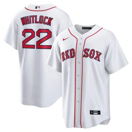 Garrett Whitlock Boston Red Sox Nike Home Replica Jersey - White - Front View