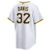 Henry Davis Pittsburgh Pirates Nike Home Replica Jersey - White - Detail View
