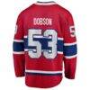 Noah Dobson Montreal Canadiens Fashion7 Home Breakaway Jersey - Red - Detail View