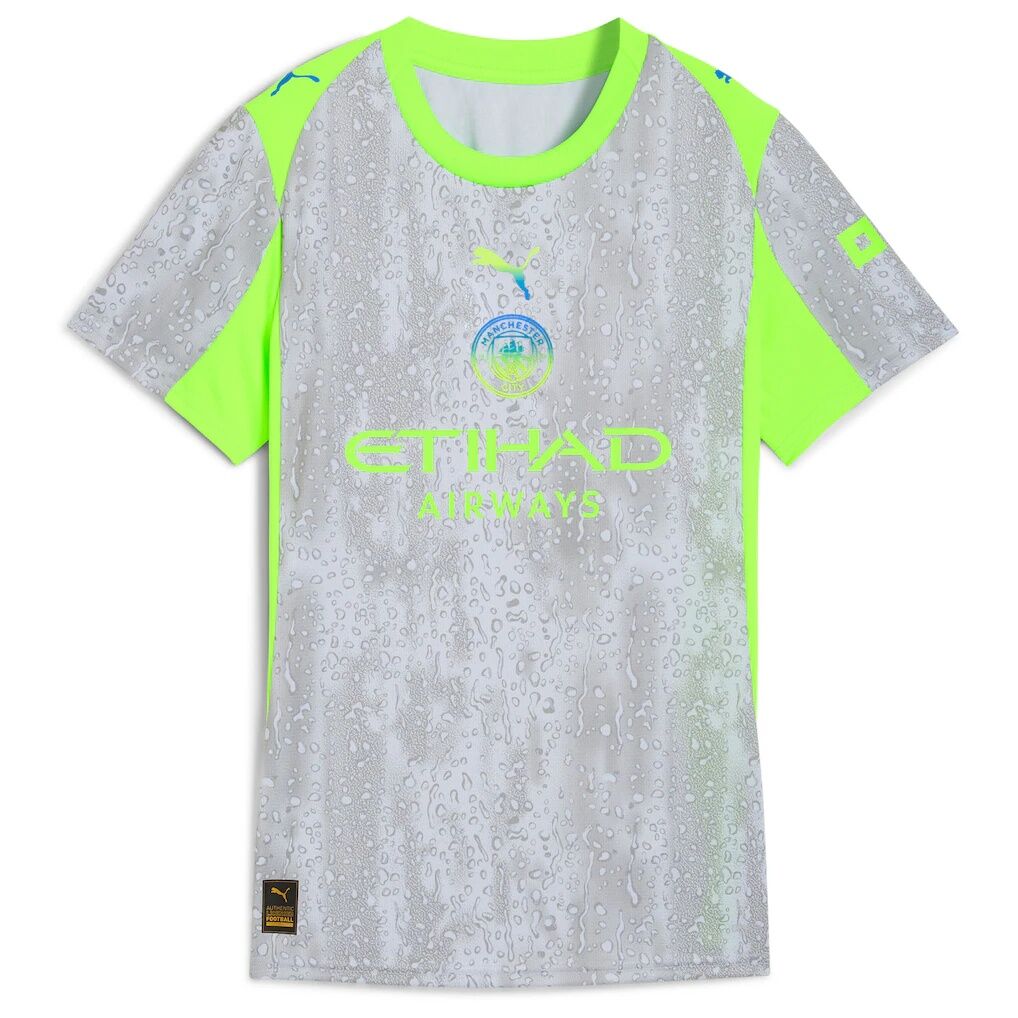Manchester City Puma Women's 2025/26 Third Replica Jersey - Green/Neon Green