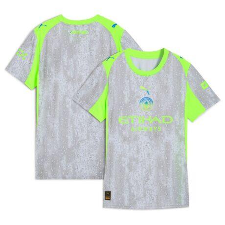 Manchester City Puma Women's 2025/26 Third Replica Jersey - Green - Front View