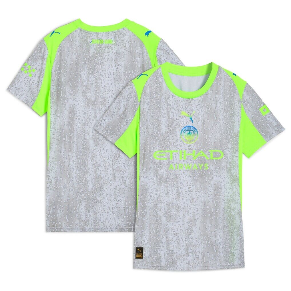 Manchester City Puma Women’s 2025/26 Third Replica Jersey – Green/Neon Green