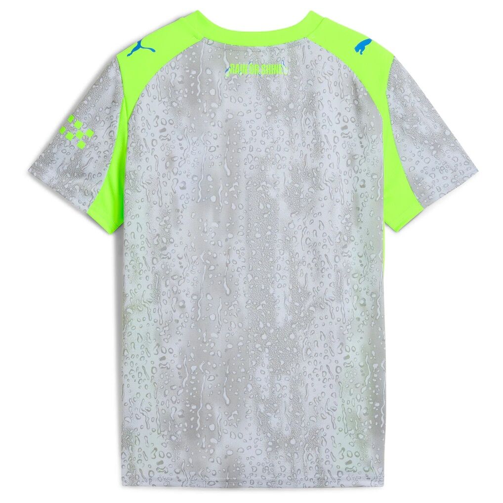 Manchester City Puma Youth 2025/26 Third Replica Jersey - Green/Neon Green