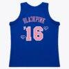 New York Knicks Mitchell & Ness x BLACKPINK Hardwood Classics Swingman Jersey - Blue - - Side View