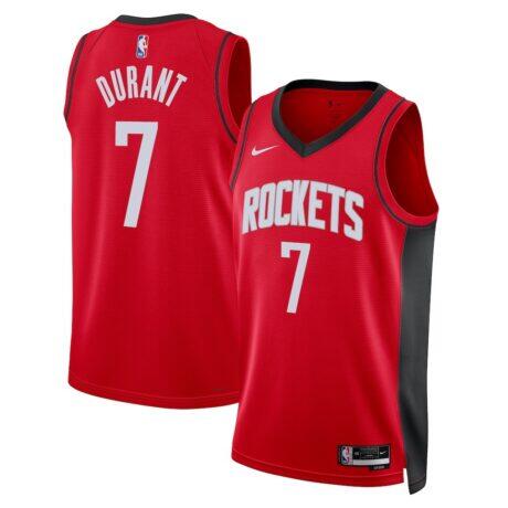 Kevin Durant Houston Rockets Nike Unisex Swingman Player Jersey - Red - Front View