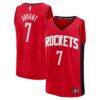 Kevin Durant Houston Rockets Fashion7 Fast Break Replica Player Jersey - Red - Front View