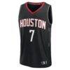 Kevin Durant Houston Rockets Fashion7 Fast Break Replica Player Jersey - Black - Side View