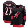 Nikolaj Ehlers Carolina Hurricanes Fashion7 Women's Home Breakaway Jersey - Black - Front View