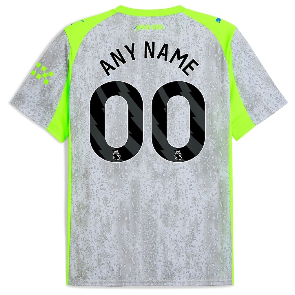 Manchester City Puma 2025/26 Third Replica Custom Jersey – Green/Neon Green