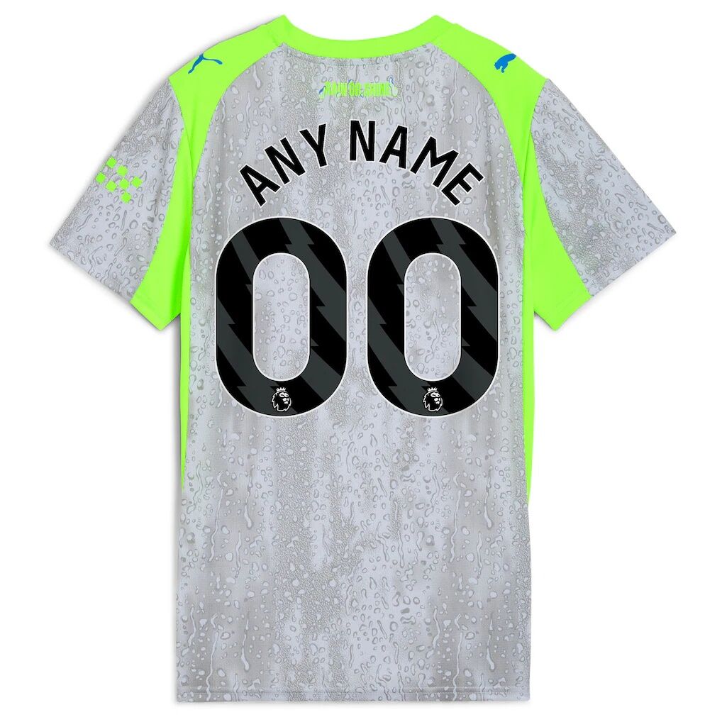 Manchester City Puma Women's 2025/26 Third Replica Custom Jersey - Green/Neon Green