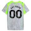 Manchester City Puma Youth 2025/26 Third Replica Custom Jersey - Green - Detail View