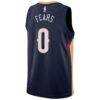 Jeremiah Fears New Orleans Pelicans Nike Unisex Swingman Player Jersey - Navy - Detail View