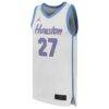 #27 Houston Cougars Jordan Brand Replica Basketball Jersey - White - Side View
