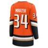 Petr Mrazek Anaheim Ducks Fashion7 Women's Home Breakaway Jersey - Orange - Detail View