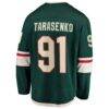 Vladimir Tarasenko Minnesota Wild Fashion7 Home Breakaway Jersey - Green - Detail View