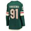 Vladimir Tarasenko Minnesota Wild Fashion7 Women's Home Breakaway Jersey - Green - Detail View