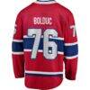 Zack Bolduc Montreal Canadiens Fashion7 Home Breakaway Jersey - Red - Detail View