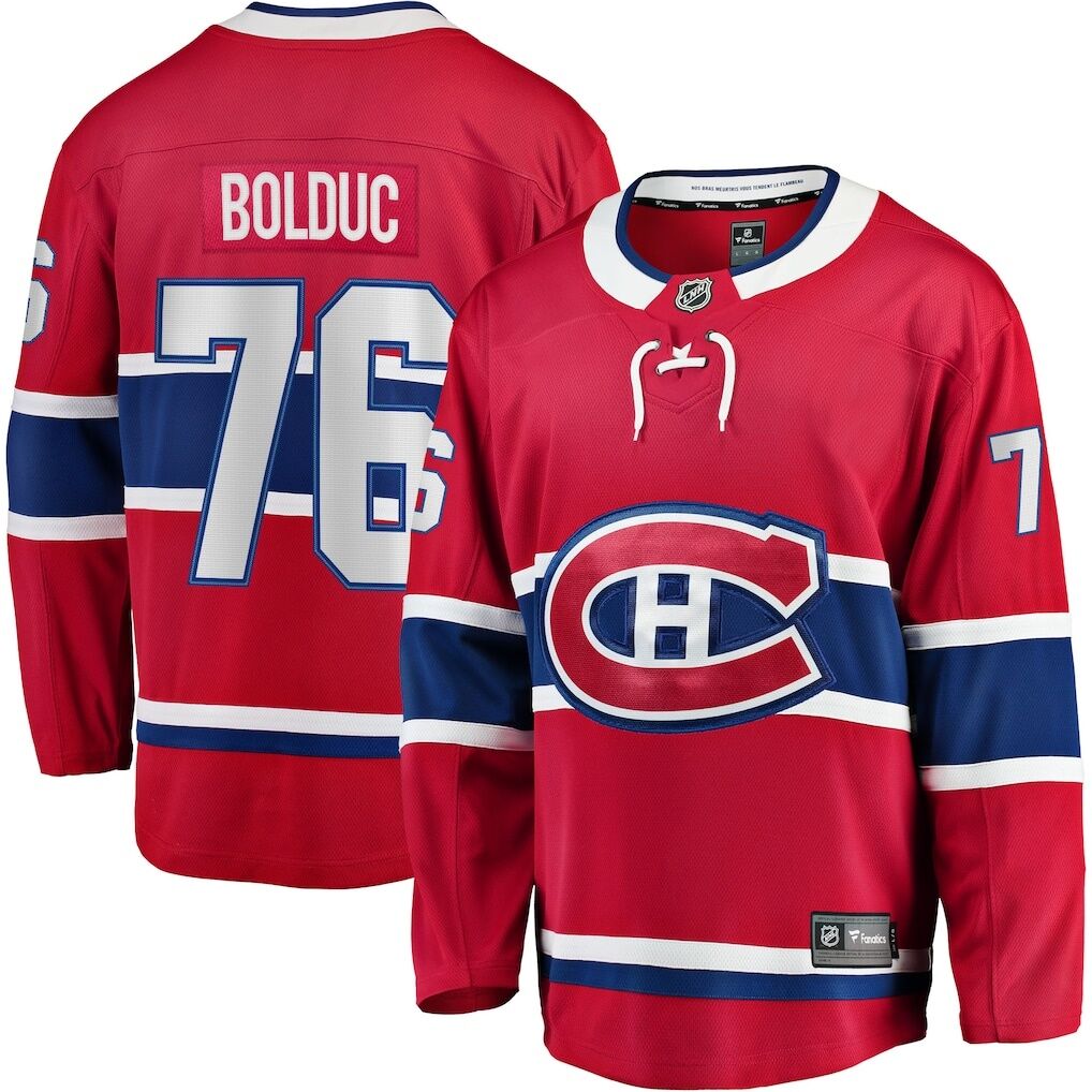 Zack Bolduc Montreal Canadiens Fashion7 Home Breakaway Jersey