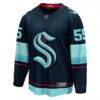 Ryan Lindgren Seattle Kraken Fashion7 Home Breakaway Jersey - - Side View