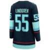 Ryan Lindgren Seattle Kraken Fashion7 Women's Home Breakaway Jersey - - Detail View