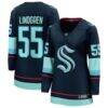 Ryan Lindgren Seattle Kraken Fashion7 Women's Home Breakaway Jersey - - Front View