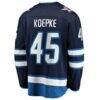 Cole Koepke Winnipeg Jets Fashion7 Home Breakaway Jersey - Navy - Detail View