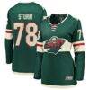 Nico Sturm Minnesota Wild Fashion7 Women's Home Breakaway Jersey - Green - Front View