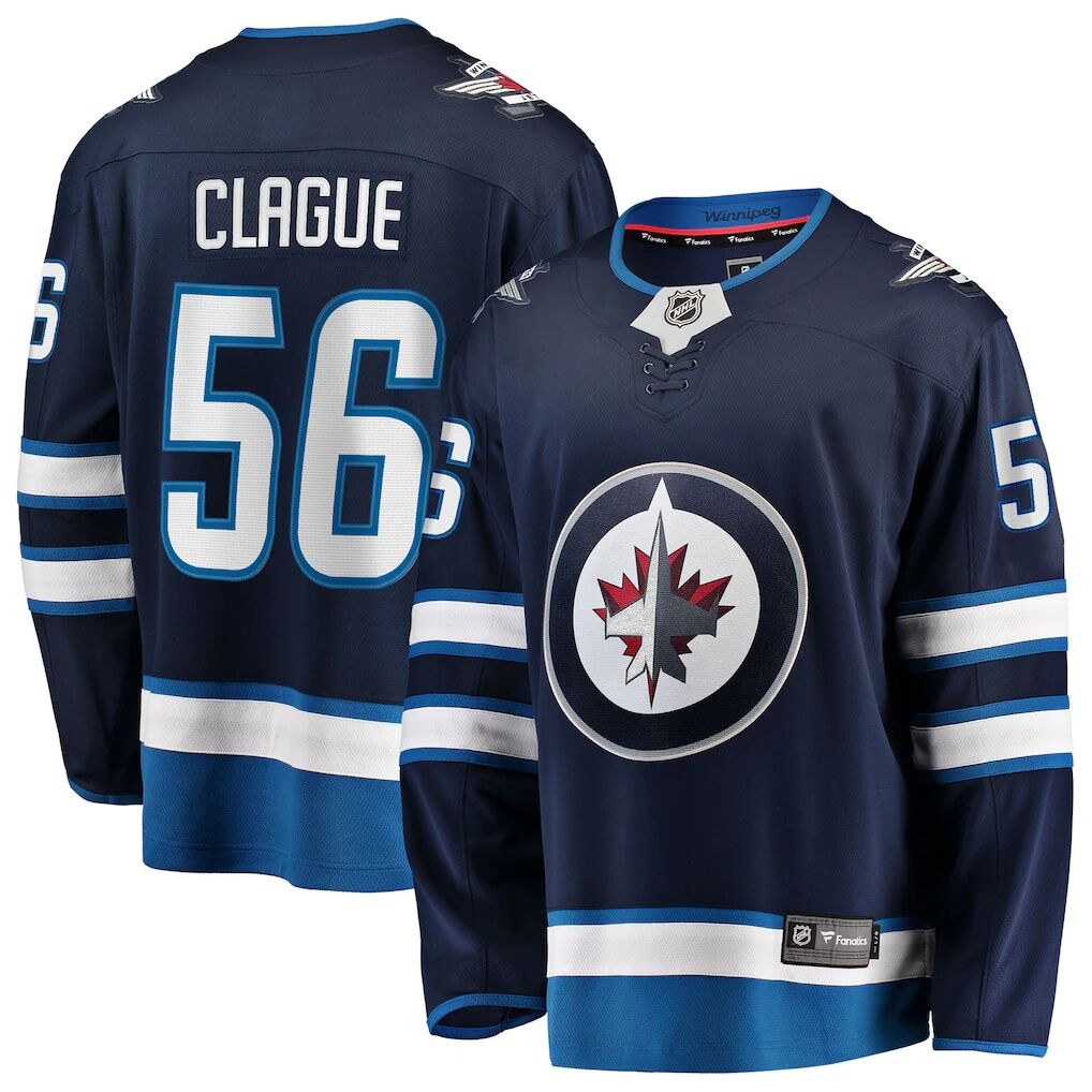 Kale Clague Winnipeg Jets Fashion7 Home Breakaway Jersey
