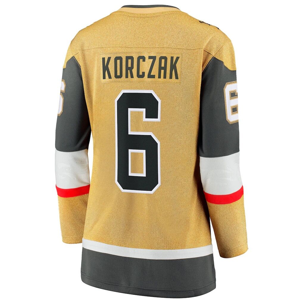 Kaedan Korczak Vegas Golden Knights Fashion7 Women's Home Breakaway Jersey